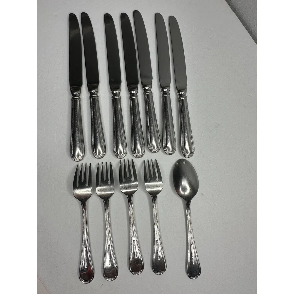 Wallace CONTINENTAL‎ BATEMAN 18/10 Stainless Flatware 12 pc set Fork Spoon Knife